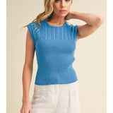 Taria High Neck Sweater Tank