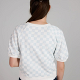 Powder Puff Checkered Top