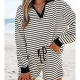 Sassy In Stripes Two Piece Short Set