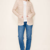 Crochet-like Hooded Cardi