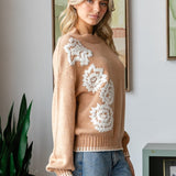 Embroidery Mohair Sweater