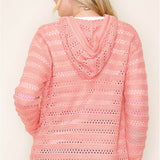 Crochet-like Hooded Cardi