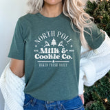 "North Pole Milk & Cookie Co" Graphic Tee