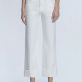 Aileeah Cuffed Slim Wide Leg Jean (Vervet)