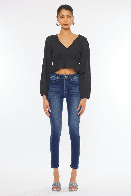 KAN CAN High Rise Super Skinny Jean (Giselle)