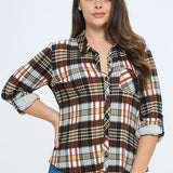 Full Plaid Button Down Flannel (Plus)