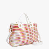 Nancy Woven Striped Tote