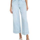 Stride Crop Wide Leg w/ Embroidered Side Seam (Liverpool)