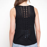 Back Detail Knit Tank