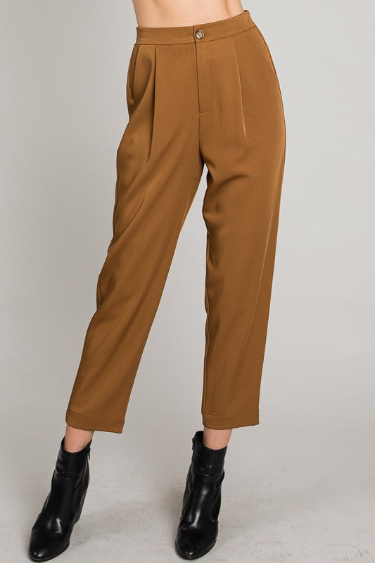 Drapey Twill Tapered Pant