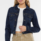 Front Patch Pocket Crop Jacket (Kan Can)