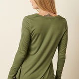 Rib Knit Pocket Top