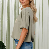 "Wild West" Cropped Graphic Tee