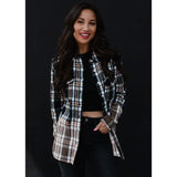 Bleach Dipped Plaid Flannel