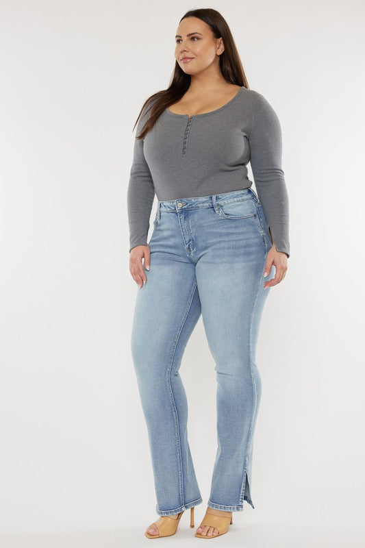 PLUS KAN CAN Mid Rise Y2K Bootcut Jean (Serena)