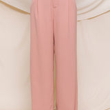 Solid Wide Leg Dress Pant