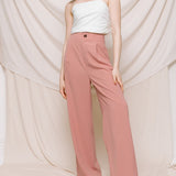 Solid Wide Leg Dress Pant