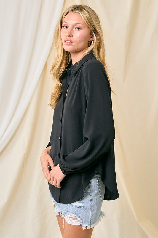 Shirr About That Button Down