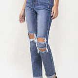 Scarlett Rolled Cuff Boyfriend Jean (Lovervet By Vervet)