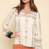 Borderline Balloon Sleeve Top