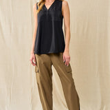 Buttoned Up Pocket Tank