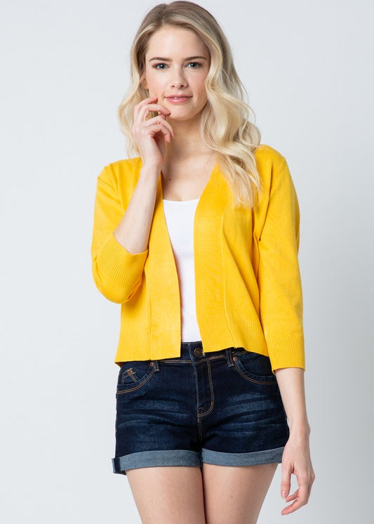 Barely Bolero Open Cardigan