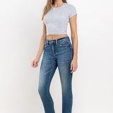 VERVET Jeanne Full Length Slim Straight Jean