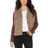 Sweater Sleeve Shacket (Liverpool)