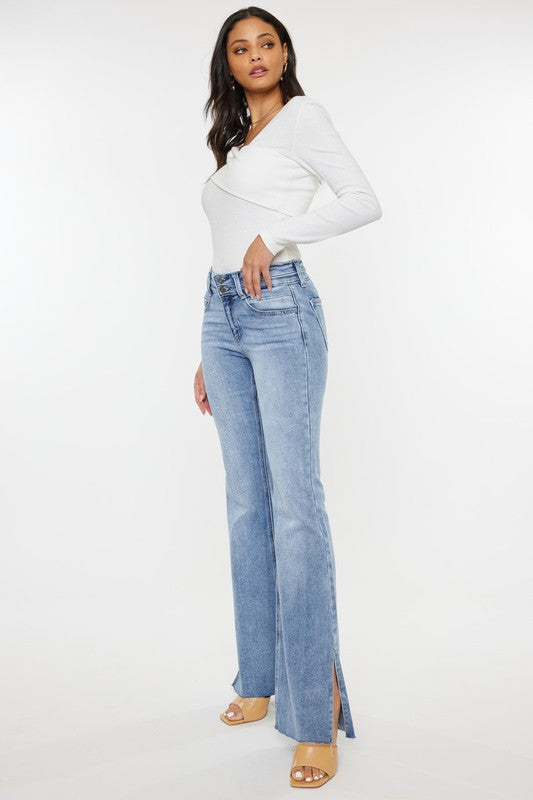 KAN CAN Mid Rise Flare Jean (Pattie)