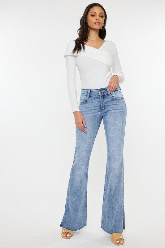 KAN CAN Mid Rise Flare Jean (Pattie)