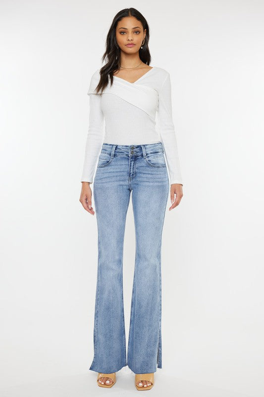 KAN CAN Mid Rise Flare Jean (Pattie)
