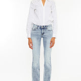 KAN CAN Mid Rise Y2K Bootcut Jean (Layla)