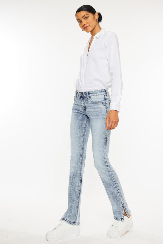 KAN CAN Mid Rise Y2K Bootcut Jean (Layla)