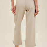 Scuba Side Slit Crop Pant