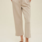 Scuba Side Slit Crop Pant