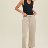 Scuba Side Slit Crop Pant