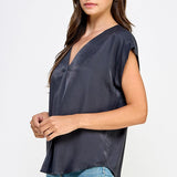 Stitch In Time V Neck Top