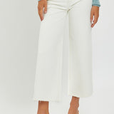 Alexis Cropped Wide Leg Jean (Risen Jeans)