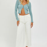Alexis Cropped Wide Leg Jean (Risen Jeans)