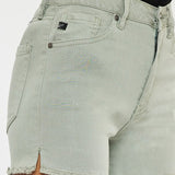 High Rise Color Washed Shorts (Kan Can)