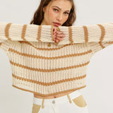 Open Knit Cropped Sweater
