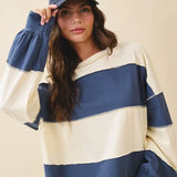 Contrast Panel Slouchy Top