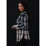 Bleach Dipped Plaid Flannel