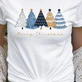 "Merry Christmas" Trees Graphic Tee