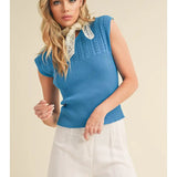 Taria High Neck Sweater Tank