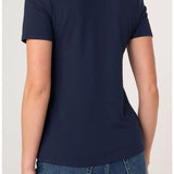 Short Sleeve V Neck Knit Tee (Liverpool)