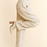 Pleated Drawstring Sport Pant