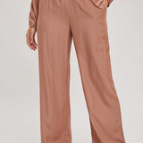 Satin & Solid Straight Leg Pant