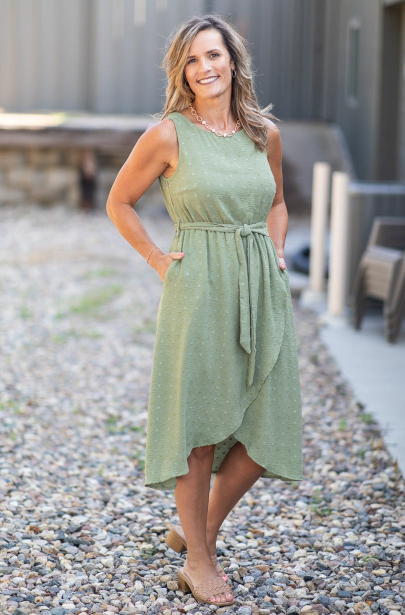Polka Dot Tulip Midi Dress