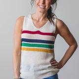 Summer Stripes Sweater Tank